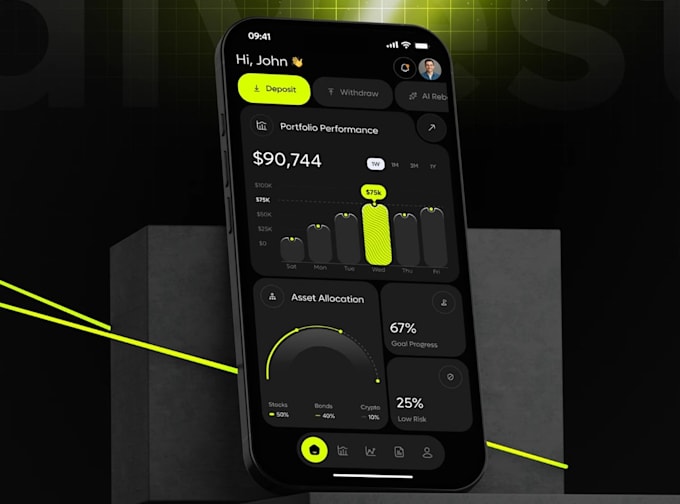 build fintech app, neobank app, a2a app, wallet app, a2a payment app, defi app