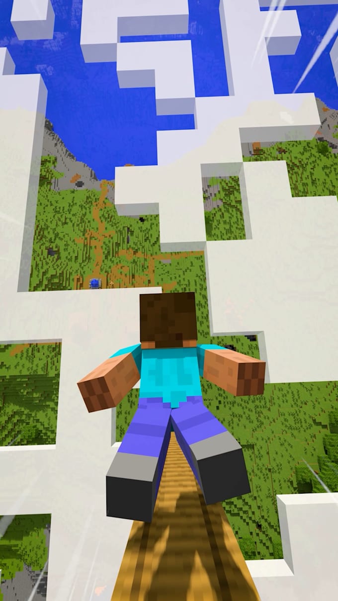 create minecraft animations for youtube shorts, tiktok, reels