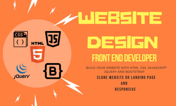 Design website in html, css, javascript, bootstrap and jquery, by ...