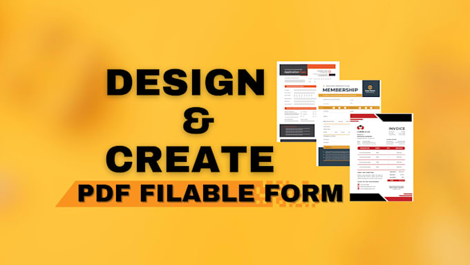 design fillable pdf or create fillable pdf form