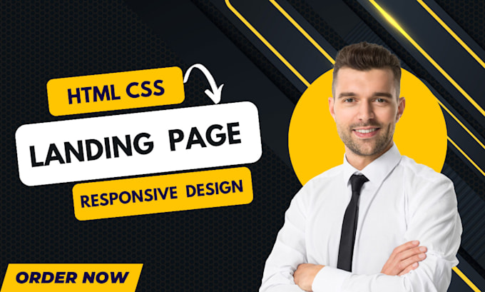 Design responsive custom website landing page using html css by Muqeet ...