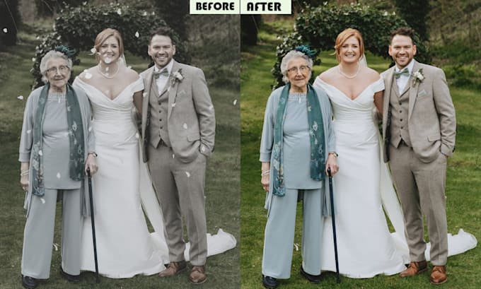 remove blemishes or object and wedding photo editing using photoshop