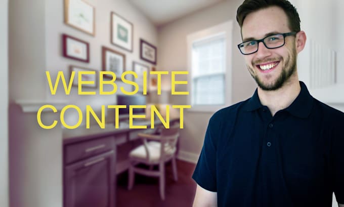 write your website content