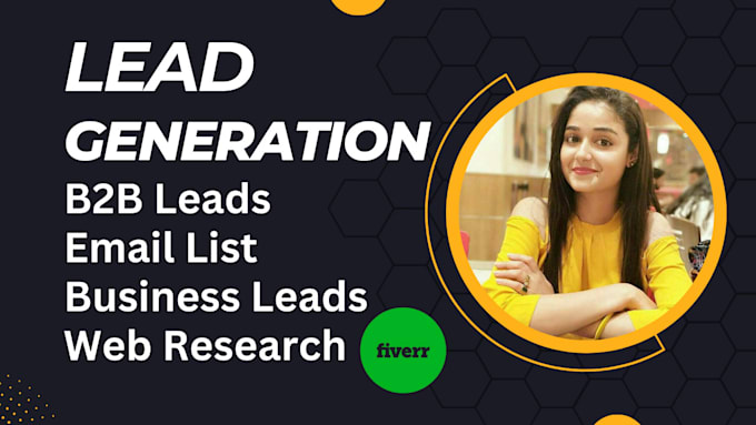 b2b lead generation, targeted email list building, linkedin, web research