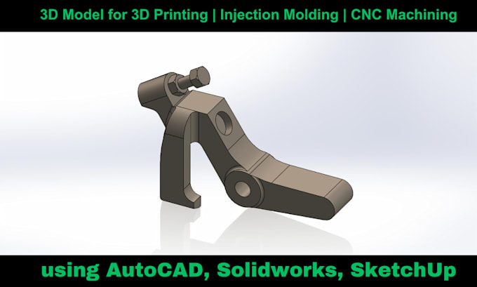 create mechanical and industrial products design for manufacturing
