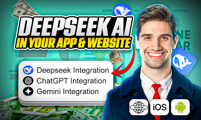 build and integrate deepseek, grok ai app and websites