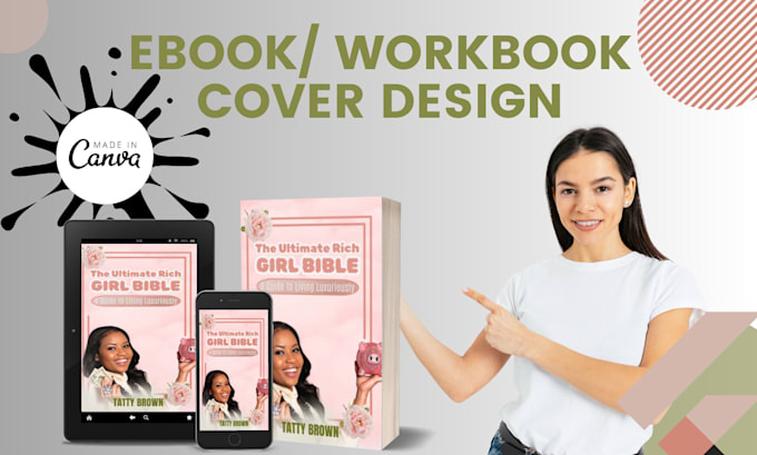 create your ebook, workbook cover in canva