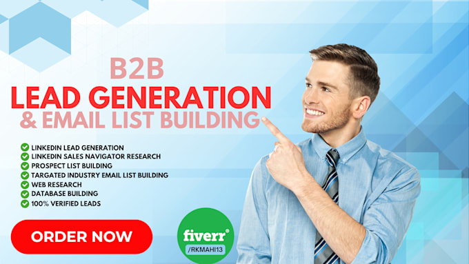 do extra ordinary b2b lead generation and linkedin list building