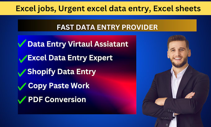 do fast accurate excel data entry