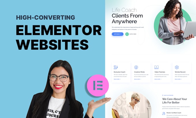 design a high converting wordpress website with elementor pro