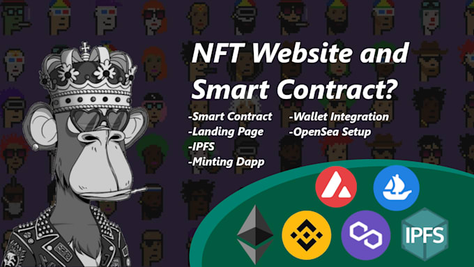 create an nft website and smart contract