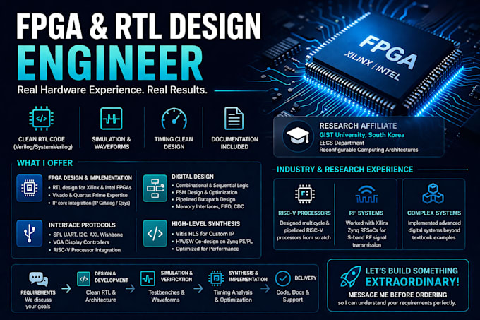 design fpga systems using vivado or quartus via verilog systemverilog
