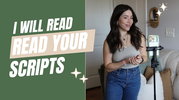 Read your scripts on camera by Sophieugc_ | Fiverr