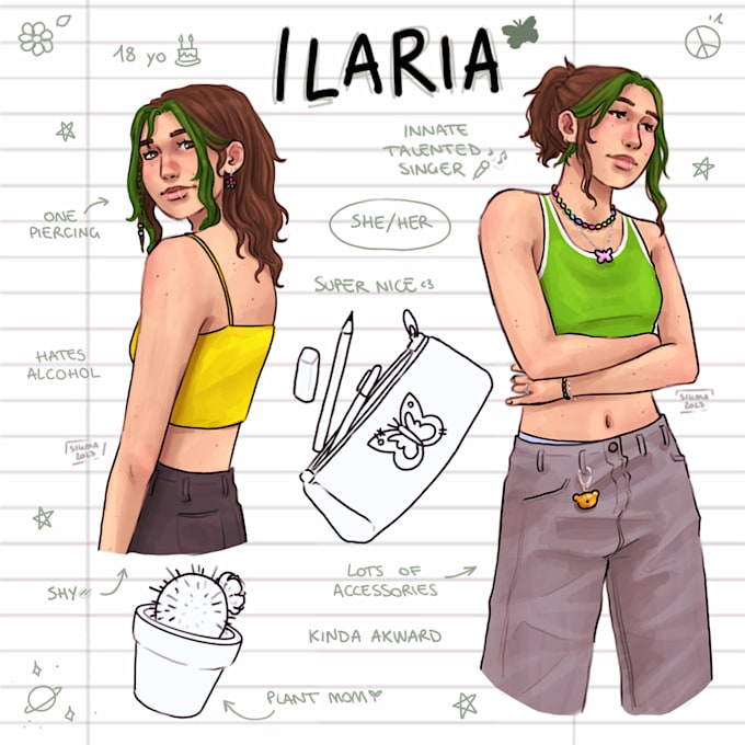 make a character sheet for your oc or dnd character