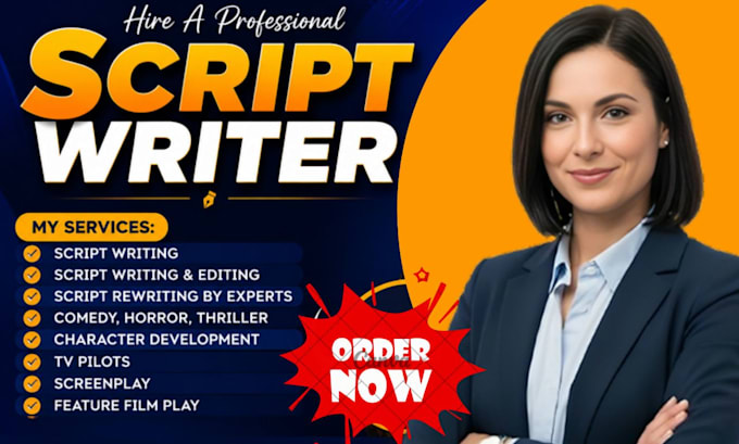 write movie script, comedy script screenplay short film script humor funny jokes
