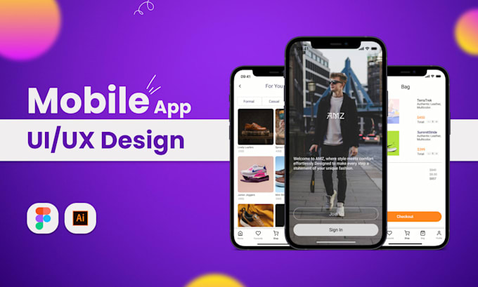 Do complete app design and mobile app ui ux using figma by Junayed1026 ...