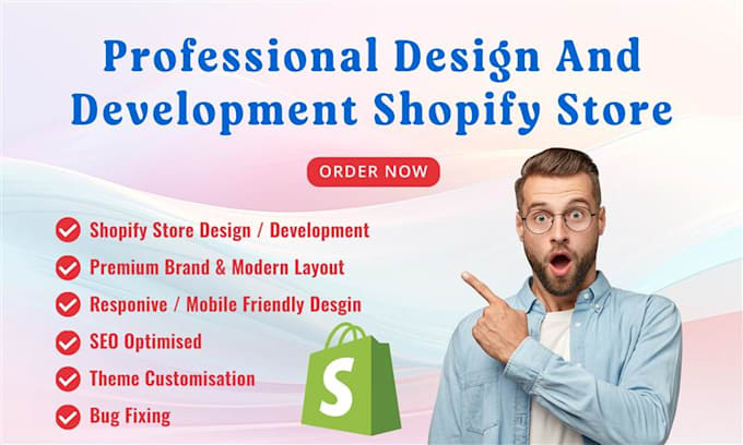 build shopify website, design or redesign shopify store