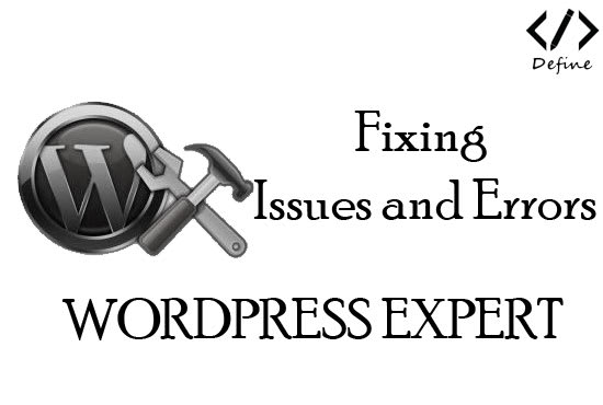 fix wordpress issues, bugs and errors