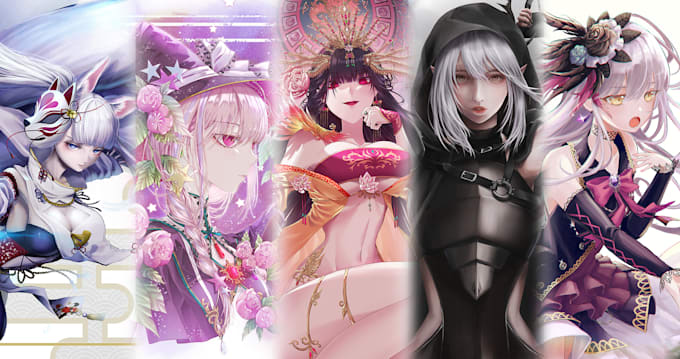 draw character art, full illustrations or fanart