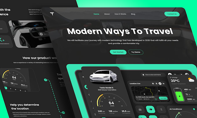 create modern responsive wordpress website design