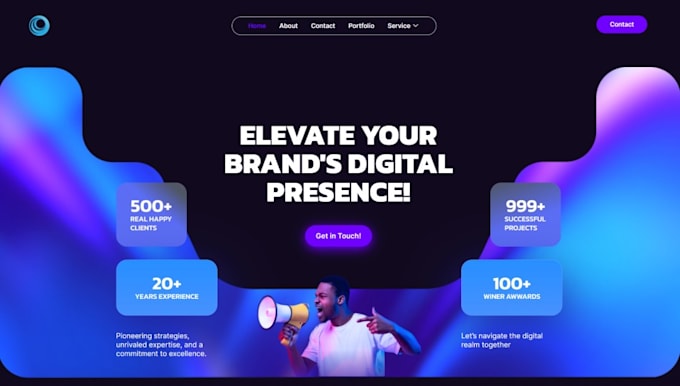 build a digital marketing agency website and startup website