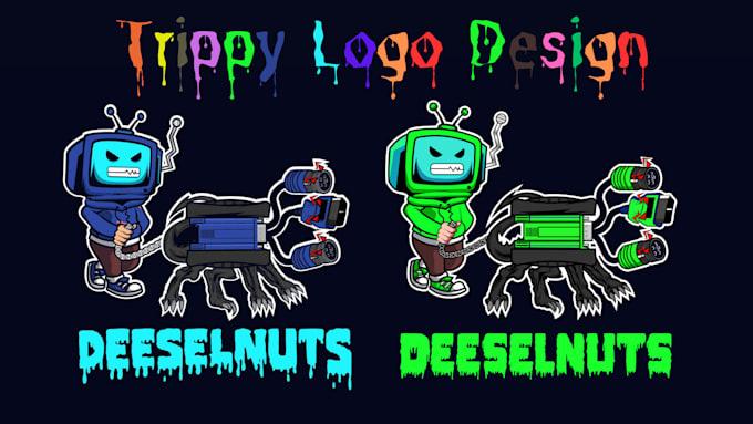 design trippy psychedelic and mascot logo design