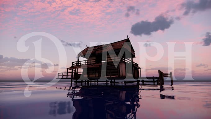 make 3d room, landscape, etc, for comic or webtoon background using sketchup