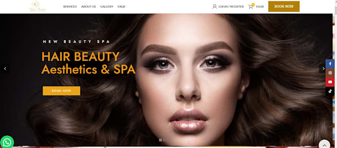 create trendy wordpress booking services website