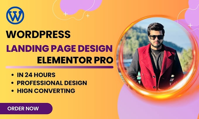 create responsive wordpress landing page design elementor pro