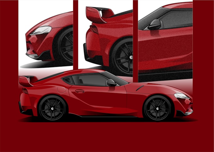 draw your car into vector