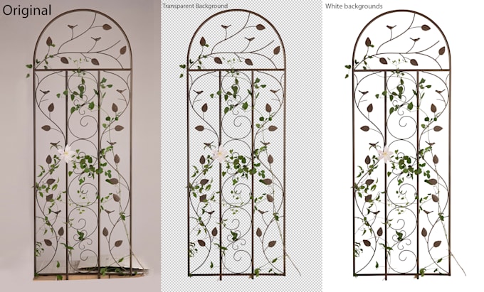 do high quality image background removal and natural shadow
