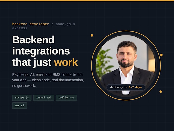 integrate stripe, openai, twilio, aws into your app