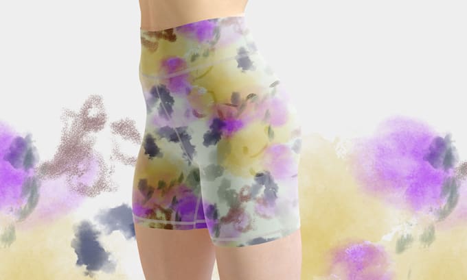 create abstract pattern design for textile or other surface
