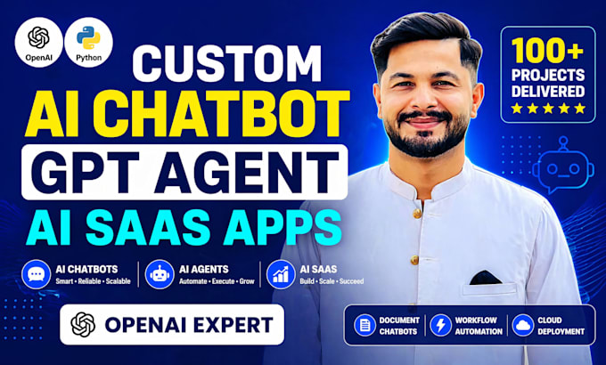 build custom ai chatbot, ai agent, gpt saas app using openai