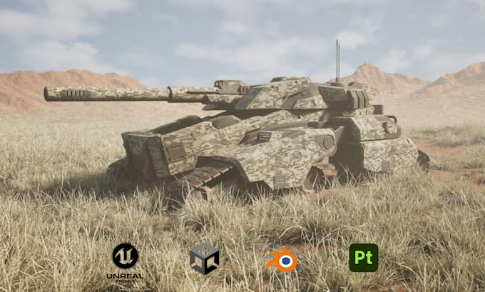 design hard surface 3d models, props for unreal and unity