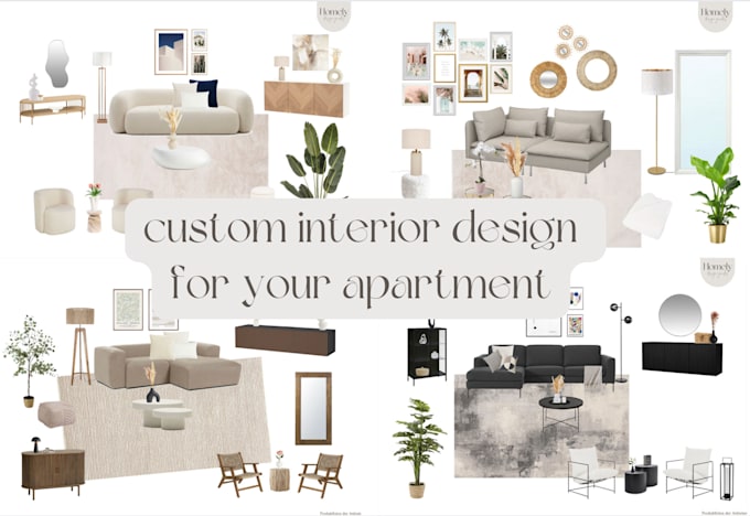 Create a custom interior design for your apartment by Homelyguides | Fiverr