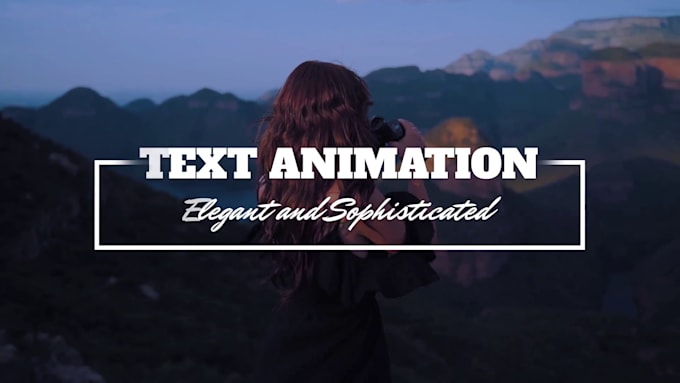 do 3d text animation title and intro,outro