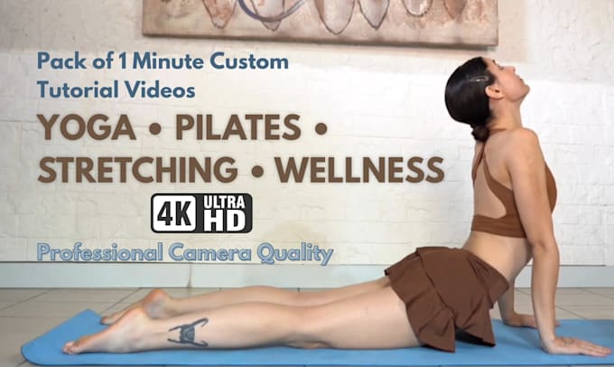 film short video packs, stretching, yoga, pilates, with camera