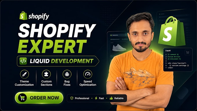 be your shopify liquid developer, custom coding and shopify bug fixing expert