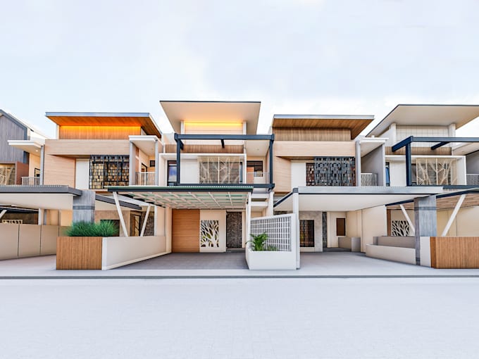 create 3d eksterior and 3d floorplan sketchup or archicad