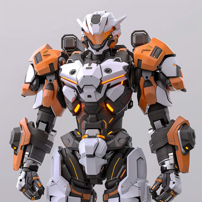 Do high quality robot mecha concepts gundam and robot by javieosgo