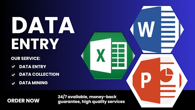 do data entry in ms excel and google spread sheet