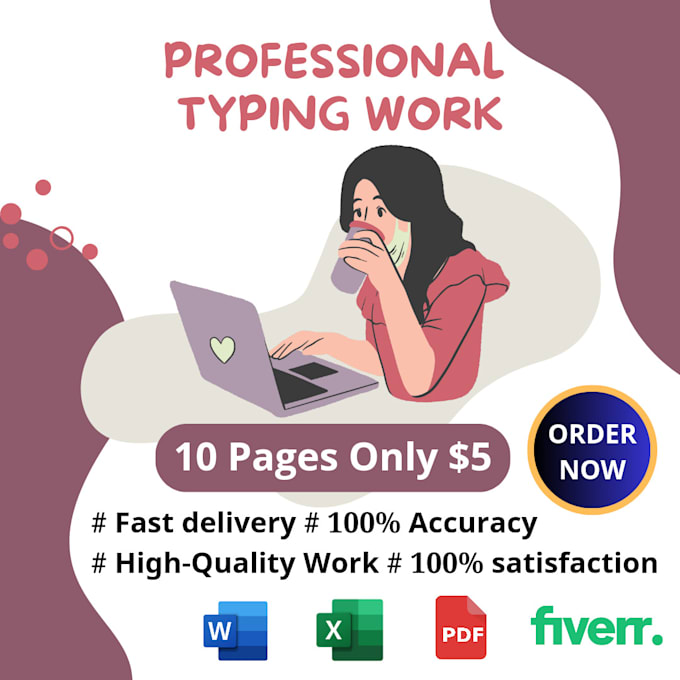 convert PDF to editable excel, word, accurate data entry service