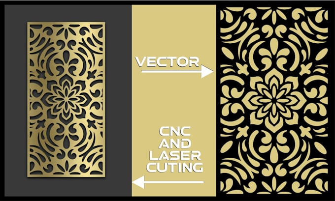 do 2d vector design for laser cut co2, cnc and plotter
