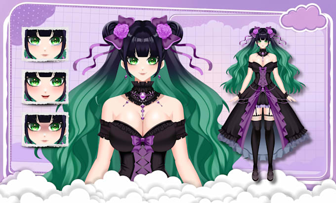 design and rigging pro vtuber model live2d high quality for vtube studio