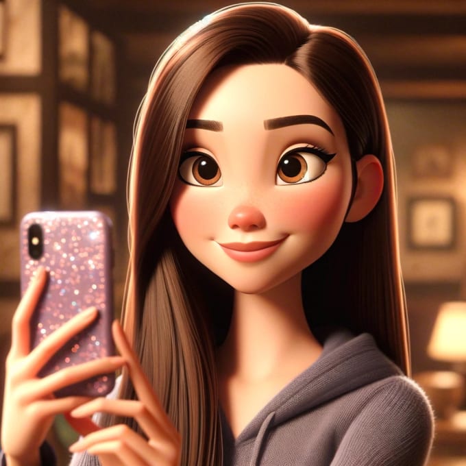 create a cartoon picture of yourself with ai