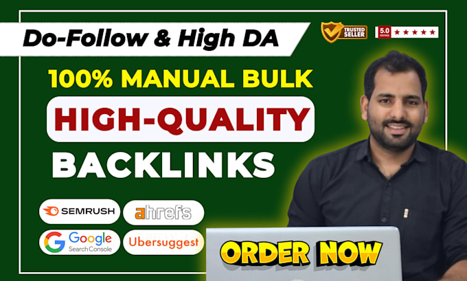 build high quality manual backlinks for SEO ranking and website authority