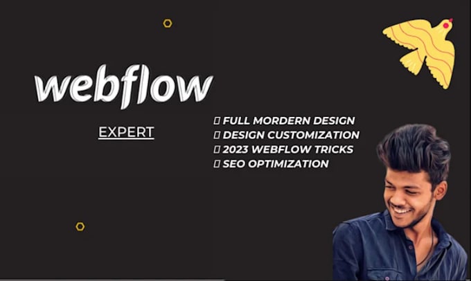 be your webflow expert by designing a fully responsive webflow site