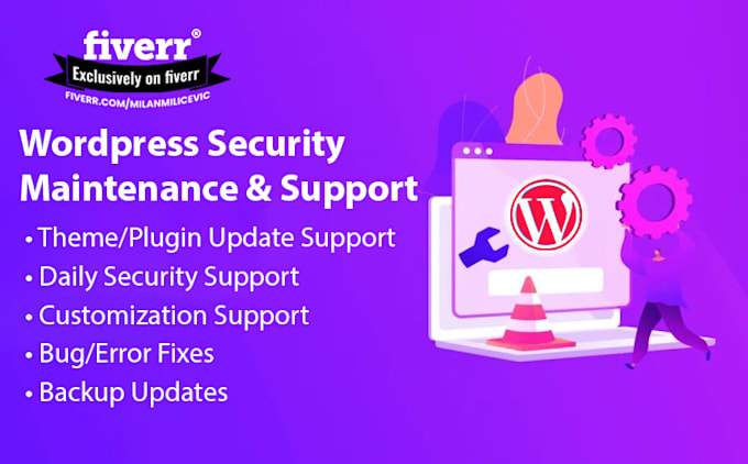 do wordpress maintenance, website update and support service