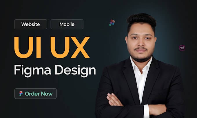design modern website UI in figma for business or startup